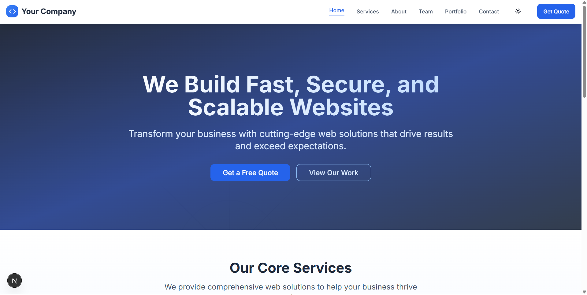 CodeSphere — SaaS Landing Template