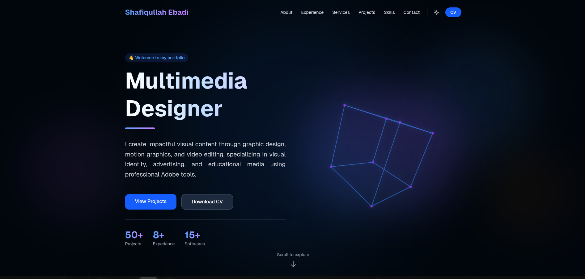 3D Interactive Portfolio