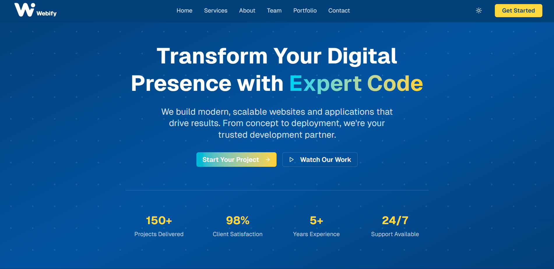Webify — Software Company Website